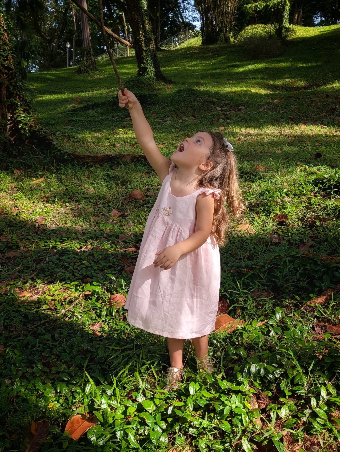 The Purestitch Dewy Pink Drop Dress