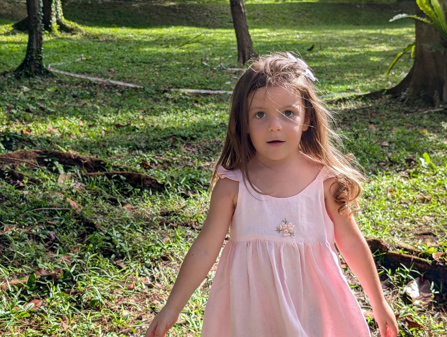 The Purestitch Dewy Pink Drop Dress