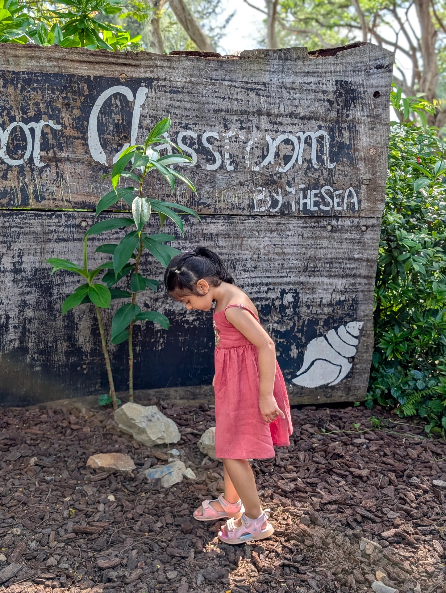 The Purestitch Salmon Floral Dreams Dress