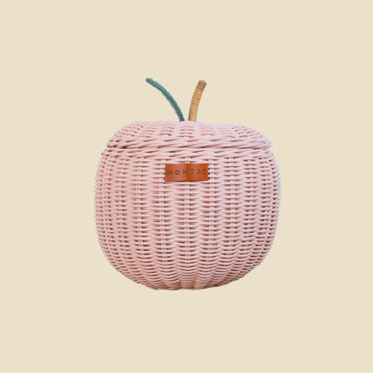 Momiji Apple Storage Basket - Small Pink