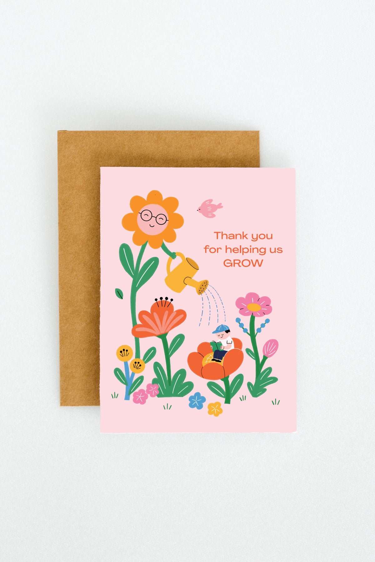 Teachers Day Plantable Greeting Cards - Thank you for helping us grow