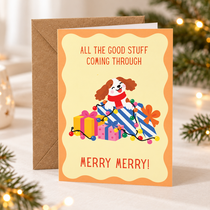 Purple & Pure Plantable Christmas Greeting Card