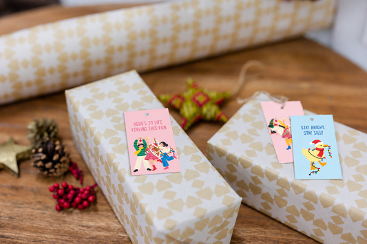 Purple & Pure Plantable Seed Christmas Gift Tags – Set of 10 (Joy to the World))