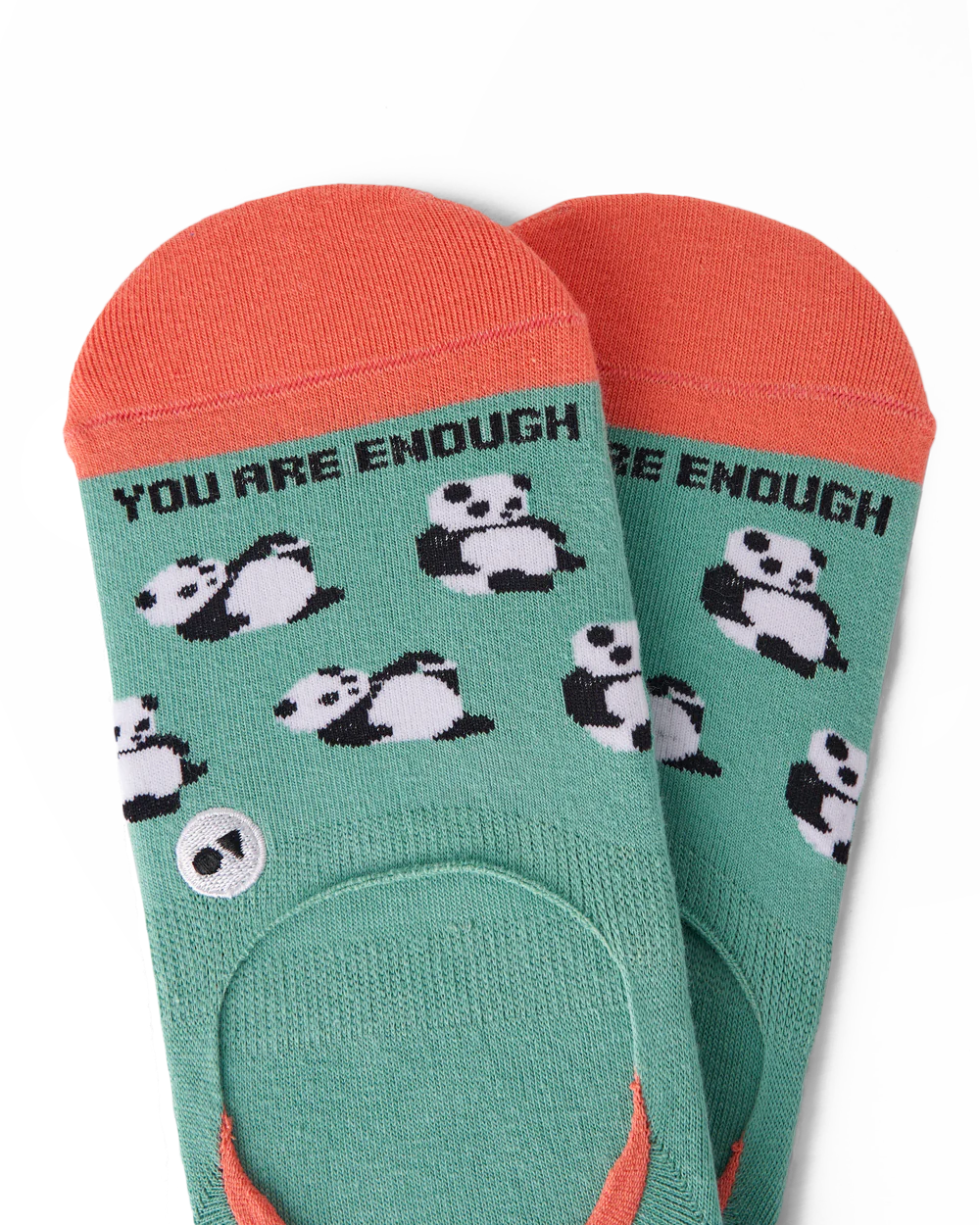 Talking Toes Positive Panda (You are enough) No-Show Sock