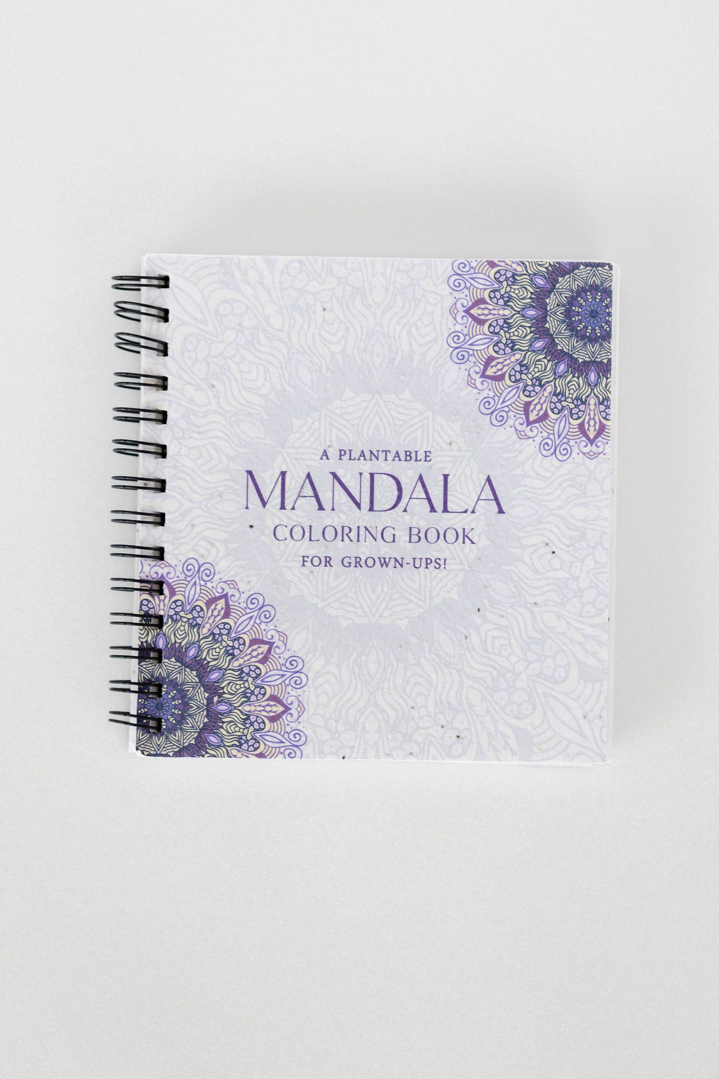 Purple & Pure Plantable Mandala Design Colouring Book
