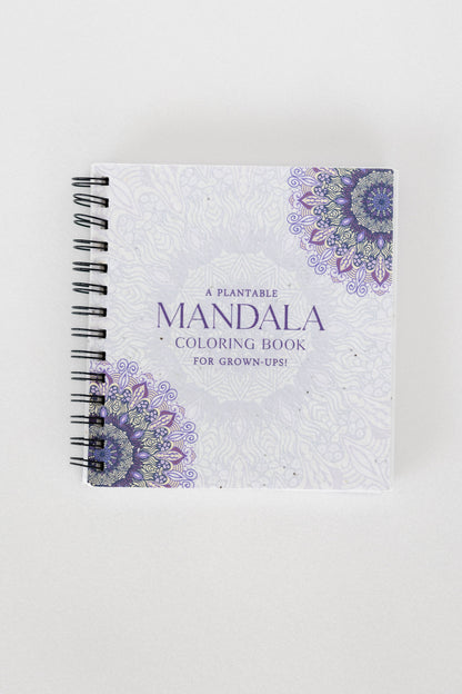 Purple & Pure Plantable Mandala Design Colouring Book
