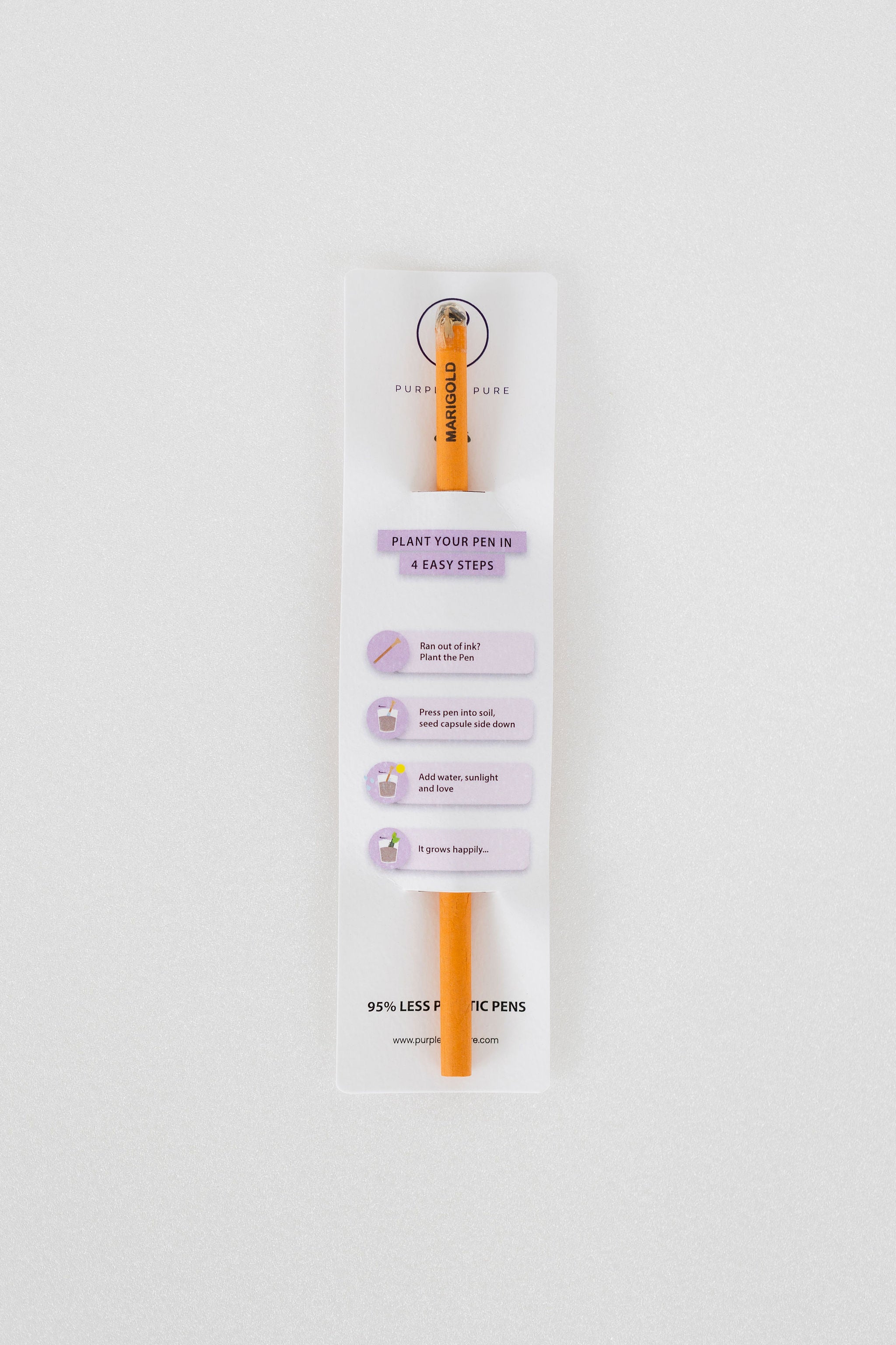 Purple & Pure EcoGrow Seed Pencil with Herbs and Flowers | Other Accessories | The Green Collective SG