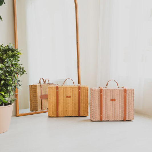 Momiji Jasmine Rattan Suitcase