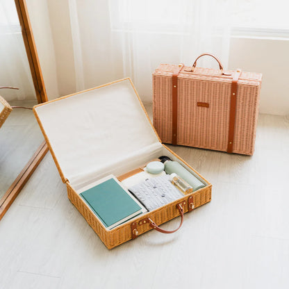 Momiji Jasmine Rattan Suitcase