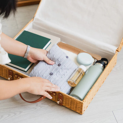 Momiji Jasmine Rattan Suitcase