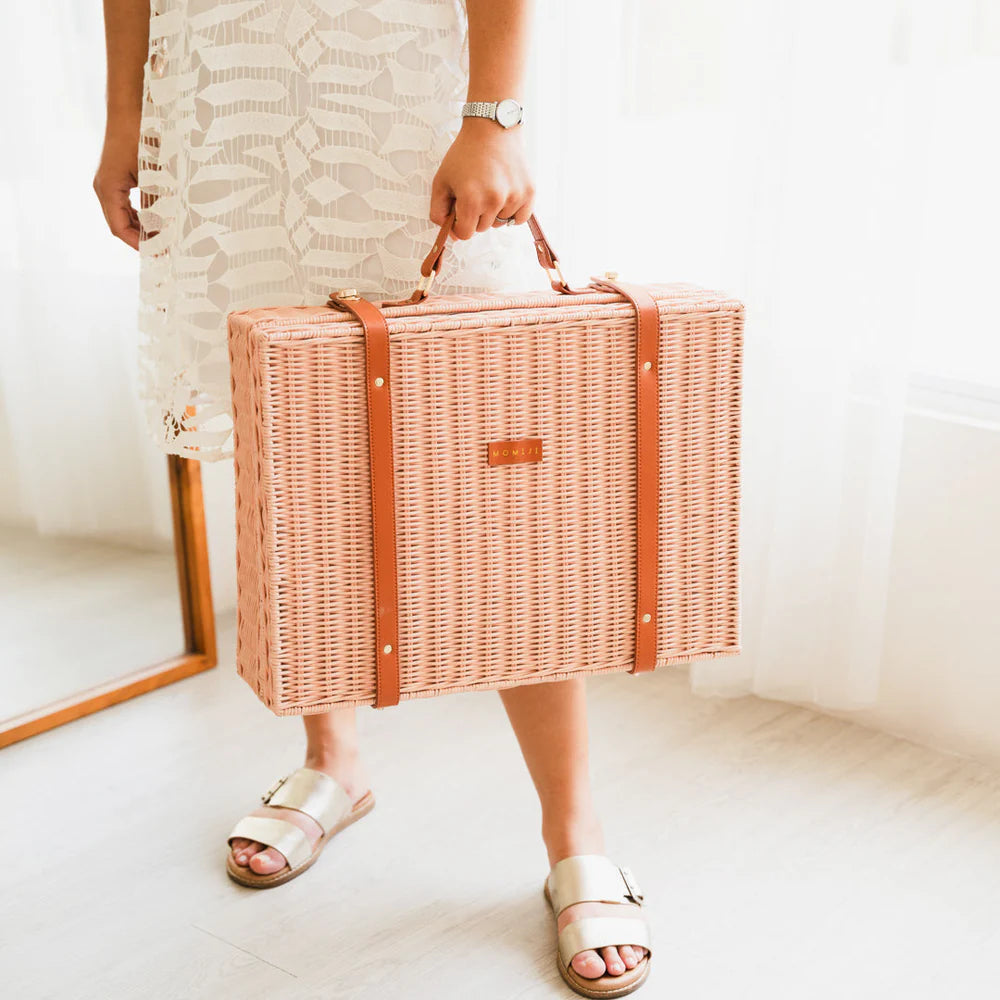 Momiji Jasmine Rattan Suitcase
