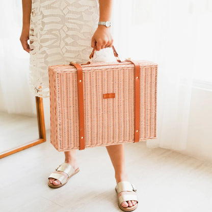 Momiji Jasmine Rattan Suitcase