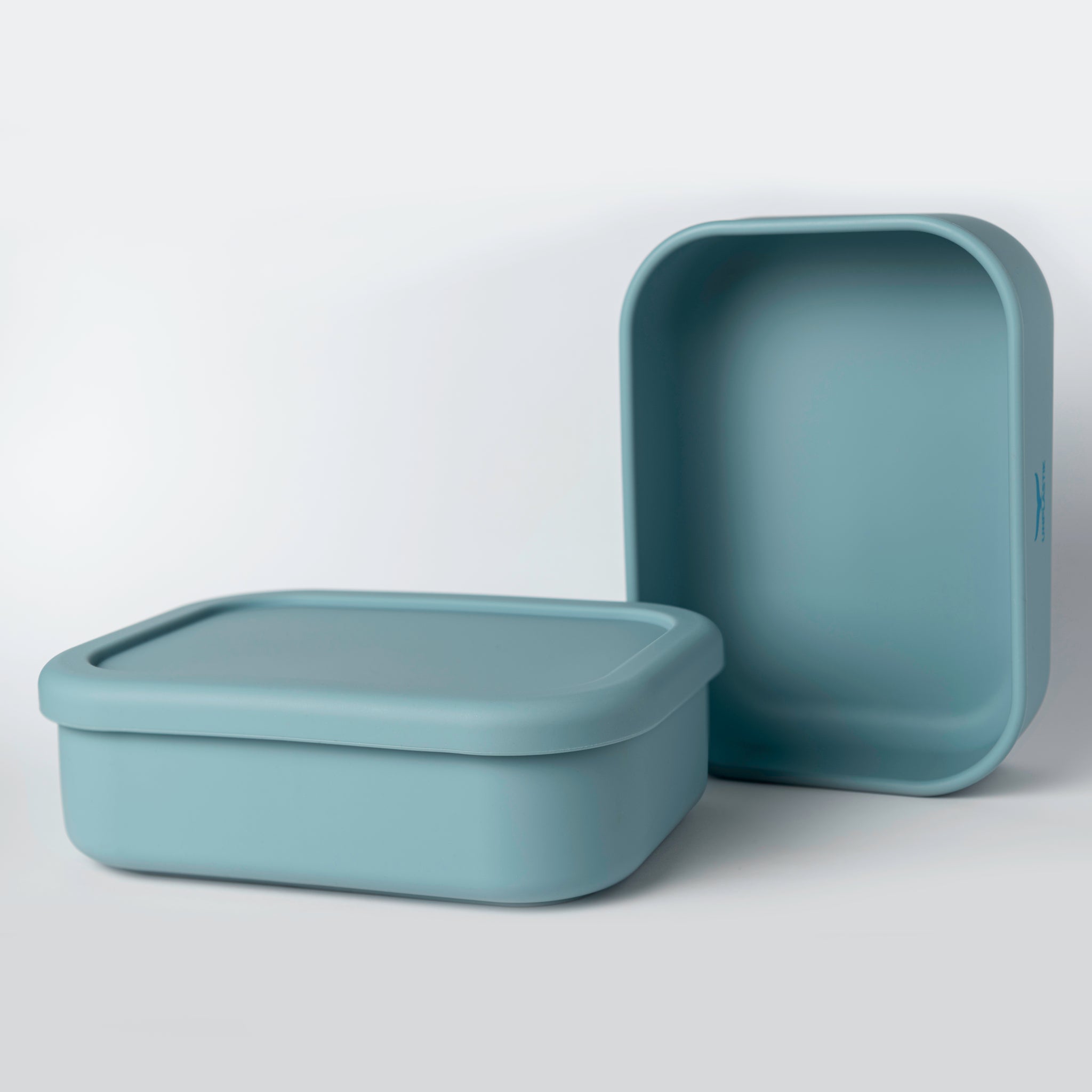 Rectangle Lunch Box with NO Compartments - Baby Blue