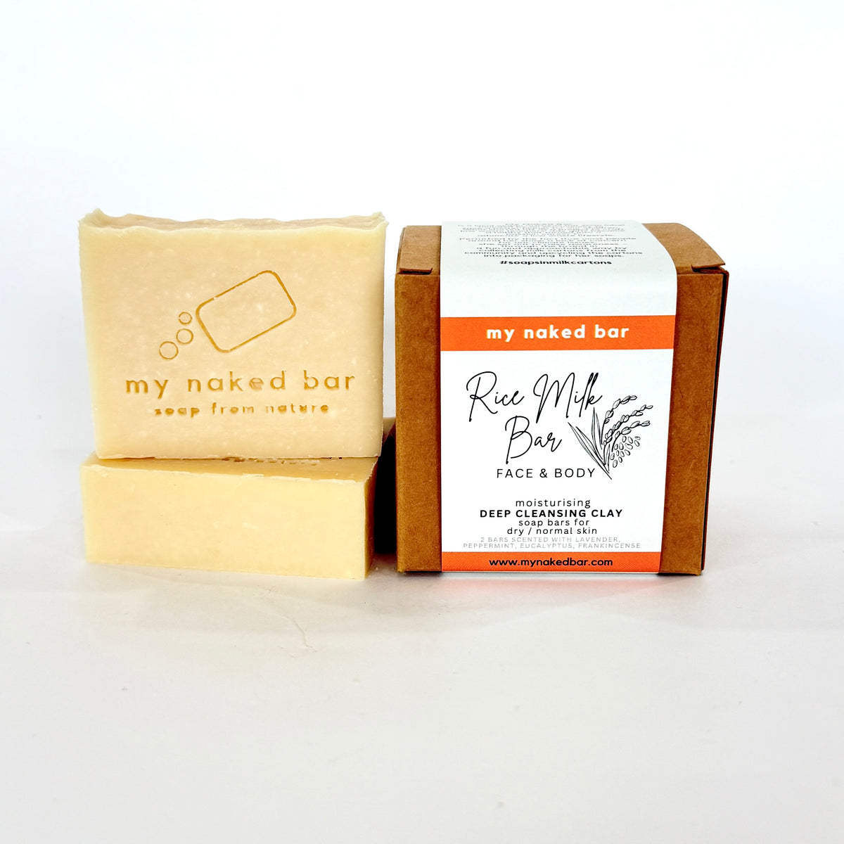 My Naked Bar Rice Milk Double Bar Gift Box - For Dry Skin