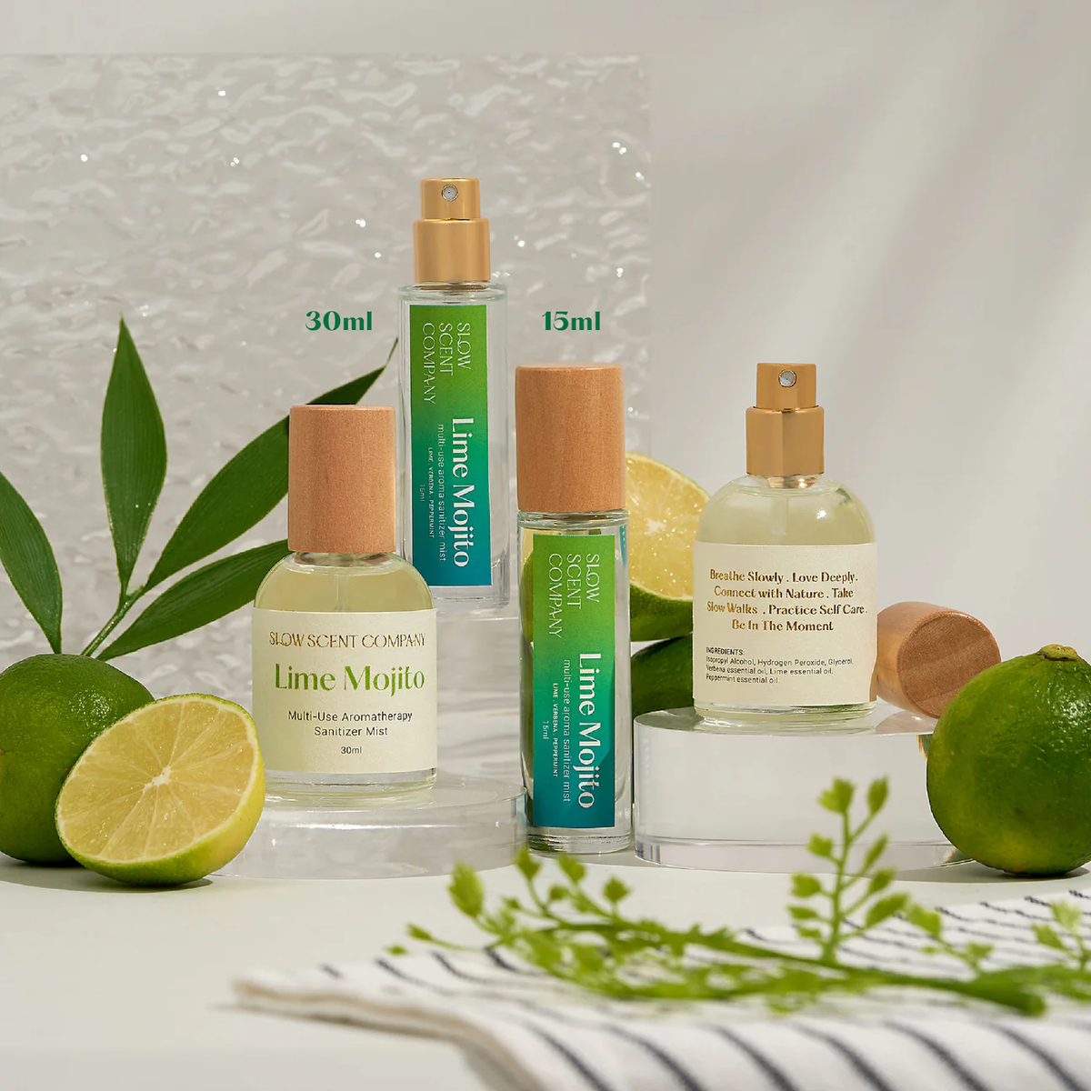 Slow Scent Company Lime Mojito Multi-Use Sanitizer Mist