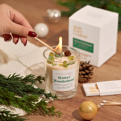 Slow Scent Winter Wonderland Scented Crystal Candle
