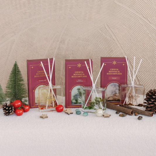 Slow Scent Christmas Reed Diffuser - Elegant Christmas Aroma Gift