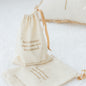 Slow Scent Cotton Drawstring Pouch - Reusable & Gift-Ready