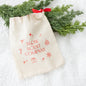 Slow Scent Christmas Cotton Drawstring Pouch