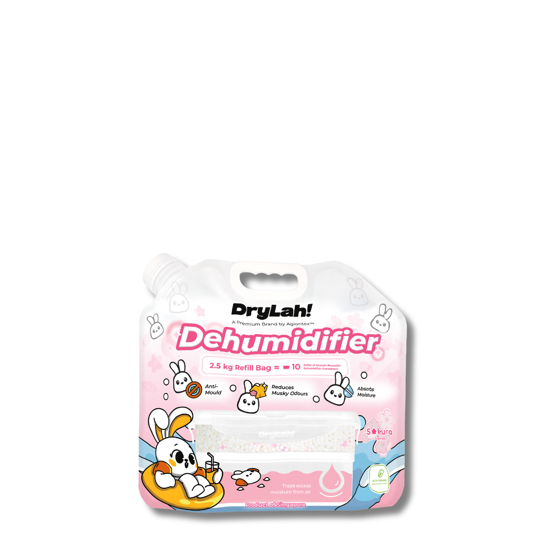 AGIONTEX DryLah! Dehumidifier Refill (2.5kg) – Eco-Friendly Moisture Absorber Sakura