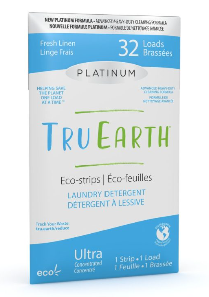 Tru Earth Eco-Strip Fresh Linen Linge Frais 32 Loads Platinum | Cleaning supplies | The Green Collective SG