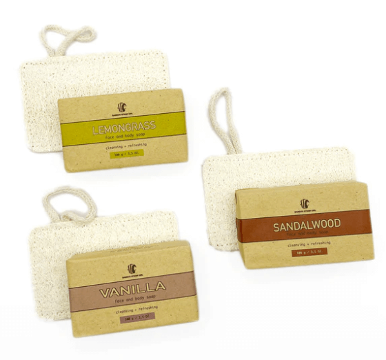 Bamboo Straw Girl Sandalwood Soap | Available at The Green Collective