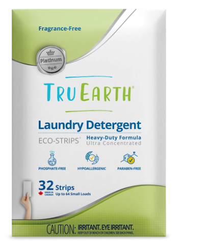 TRU EARTH Eco-strip Laundry Detergent Fragrance Free Platinum