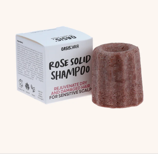 Organic Rose - Dry Hair Repair Solid Shampoo Travel Size
