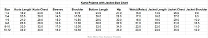 Shan Boys Muslin Cotton Kurta Pajama Jacket set