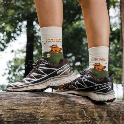 Talking Toes Best Beaver Crew Socks