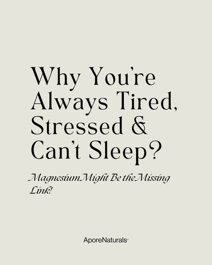 AporeNaturals Magnesium Cream for Better Sleep & Muscle Recovery