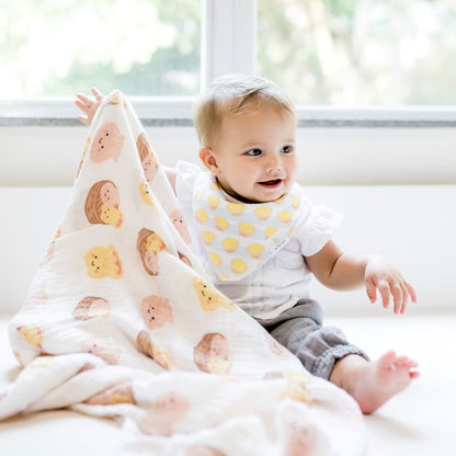 Wee Bean Organic Bamboo Baby Swaddle Blanket - Ultra Soft, Breathable & Extra Large (120x120 cm)