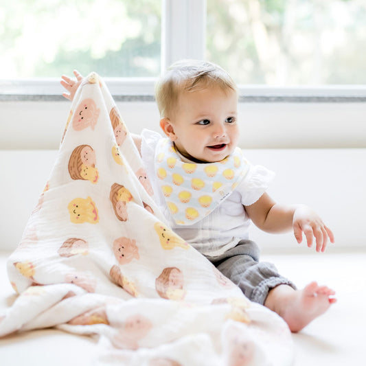 Wee Bean Organic Bamboo Baby Swaddle Blanket - Ultra Soft, Breathable & Extra Large (120x120 cm)
