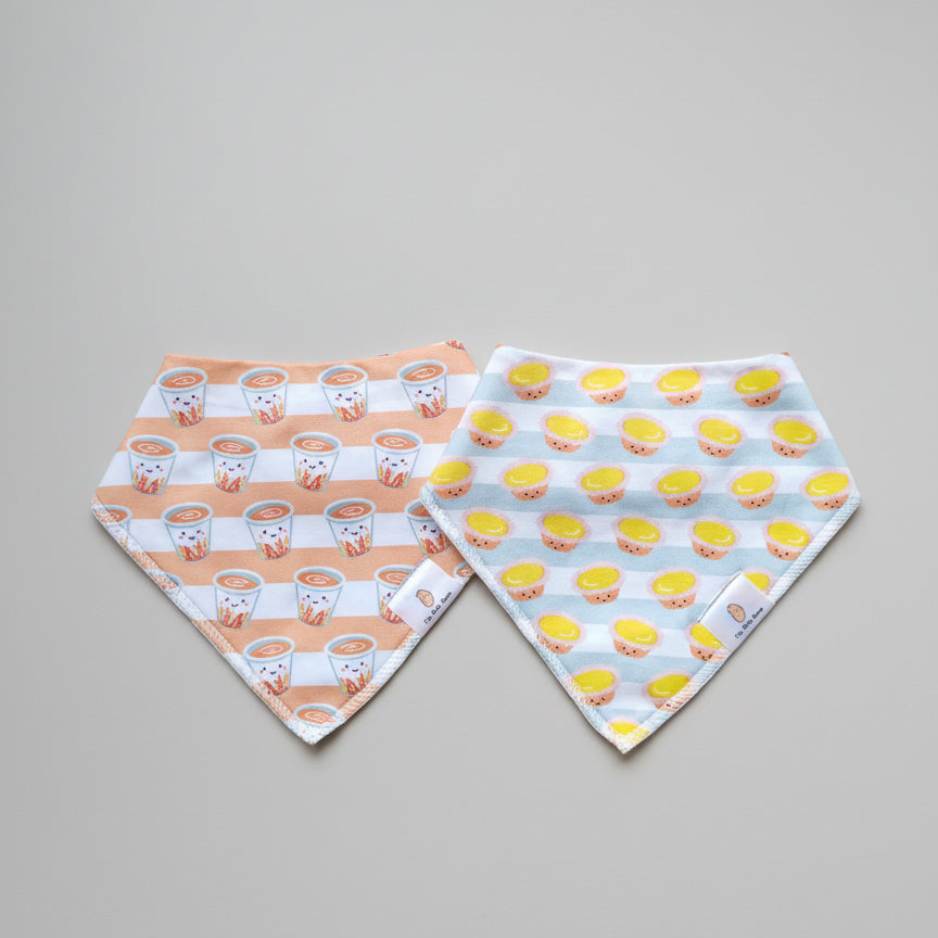 Wee Bean Organic Cotton Bandana Bibs 2pcs Set
