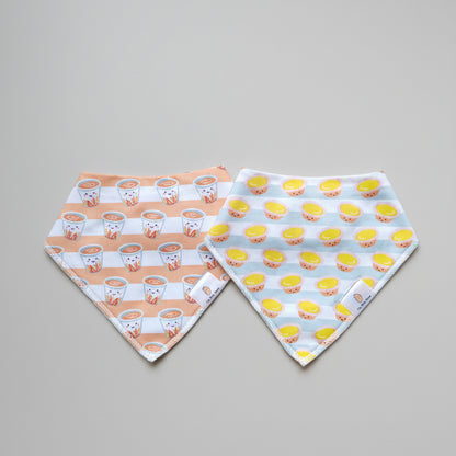 Wee Bean Organic Cotton Bandana Bibs 2pcs Set