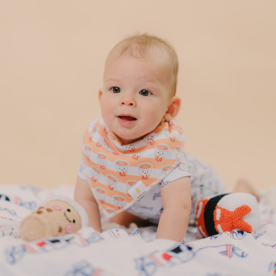 Wee Bean Organic Cotton Bandana Bibs 2pcs Set