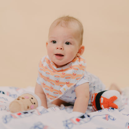 Wee Bean Organic Cotton Bandana Bibs 2pcs Set