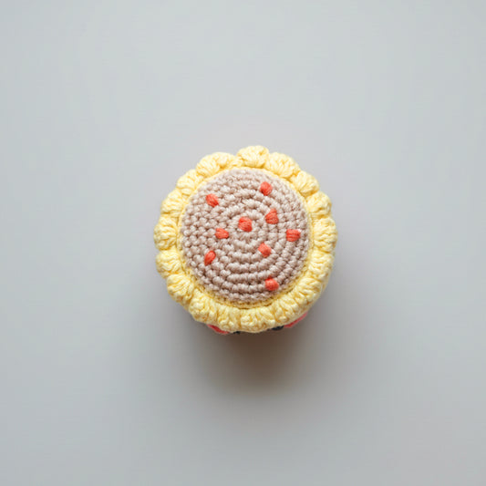Wee Bean Organic Cotton Siu Mai Rattle Doll - Soft Sensory Doll for Newborns