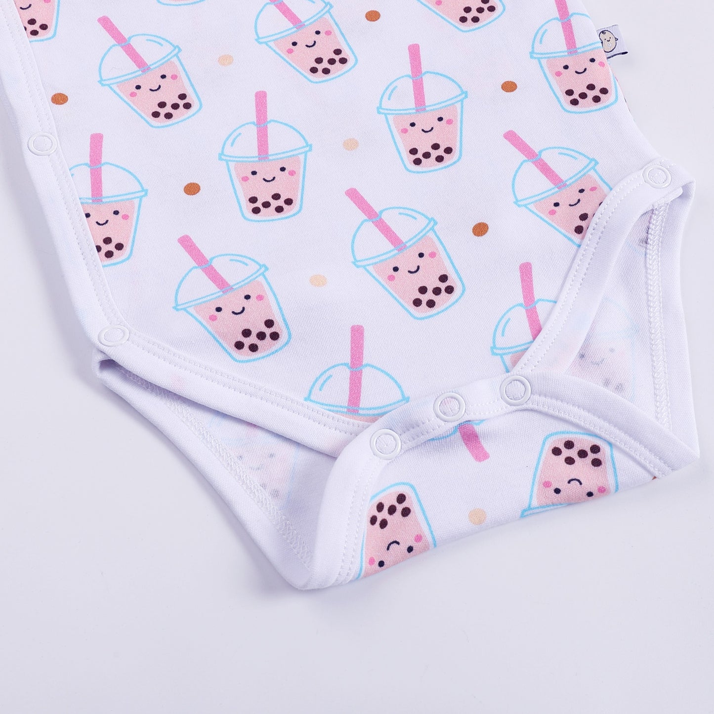 Wee Bean Organic Cotton Baby Onesie (Boba) - Soft Breathable Stretch Bodysuit for Newborns