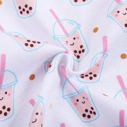 Wee Bean Organic Cotton Baby Onesie (Boba) - Soft Breathable Stretch Bodysuit for Newborns