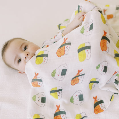 Wee Bean Organic Bamboo Baby Swaddle Blanket - Ultra Soft, Breathable & Extra Large (120x120 cm)