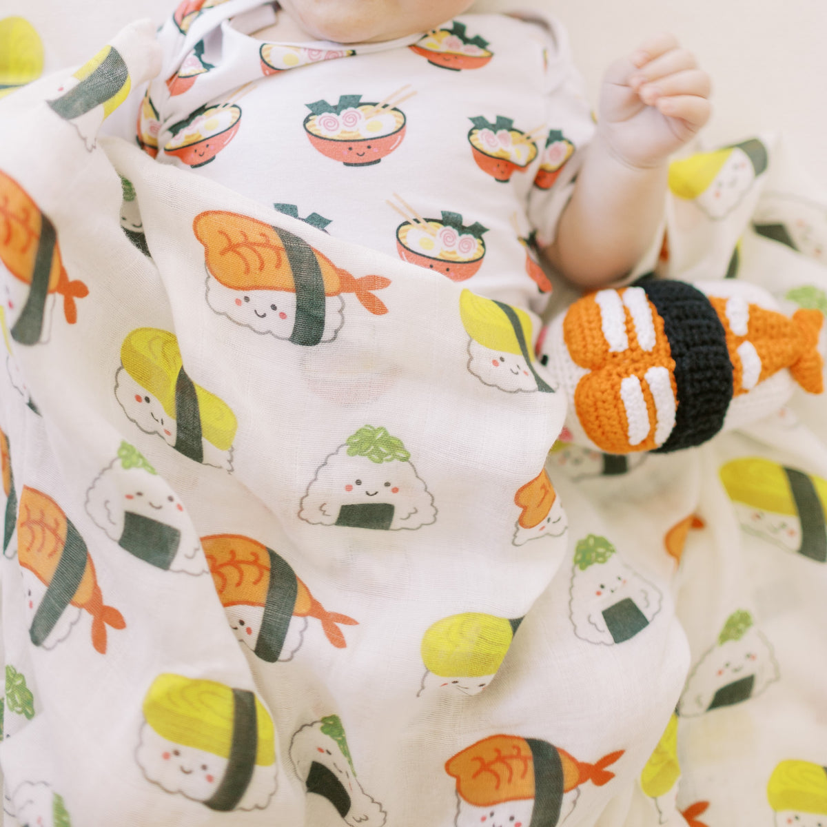 Wee Bean Organic Bamboo Baby Swaddle Blanket - Ultra Soft, Breathable & Extra Large (120x120 cm)