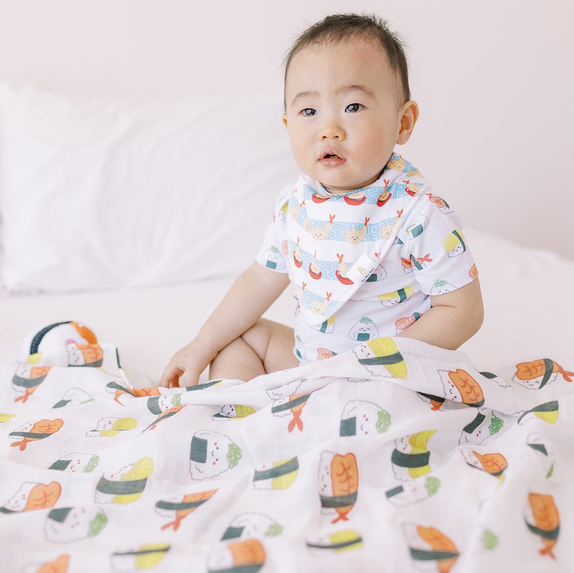 Wee Bean Organic Bamboo Baby Swaddle Blanket - Ultra Soft, Breathable & Extra Large (120x120 cm)