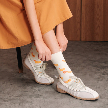 Talking Toes Happy Tempura Crew Socks