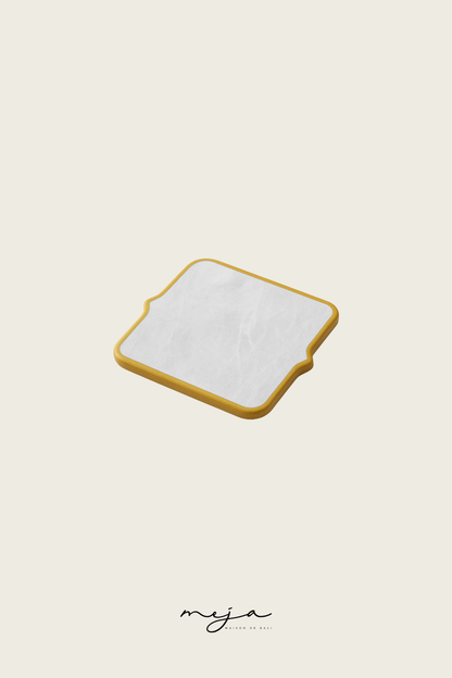 The Eclat Marble Mini Trivet by Meja