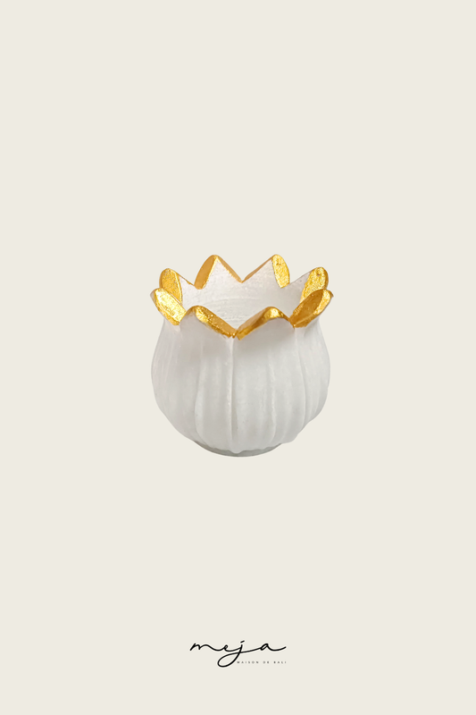 The Eclat Marble Votive Holder by Meja