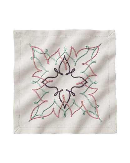 The Mosaique Rambat Cocktail Napkin by Meja - Set of 2