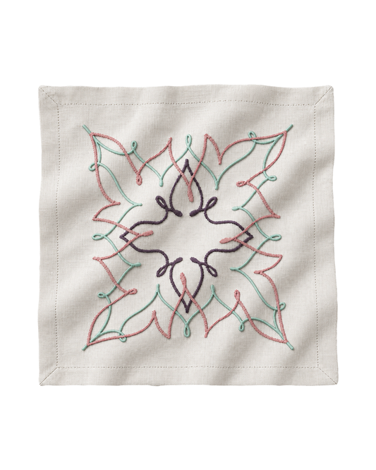 The Mosaique Rambat Cocktail Napkin by Meja - Set of 2