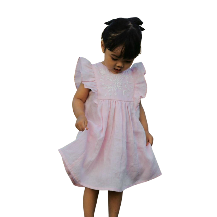 The Purestitch Dainty Pink blossom Dress