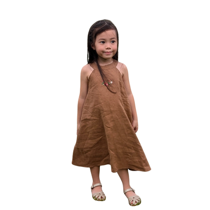 The Purestitch Earthy Grace A-line Silhouette Dress